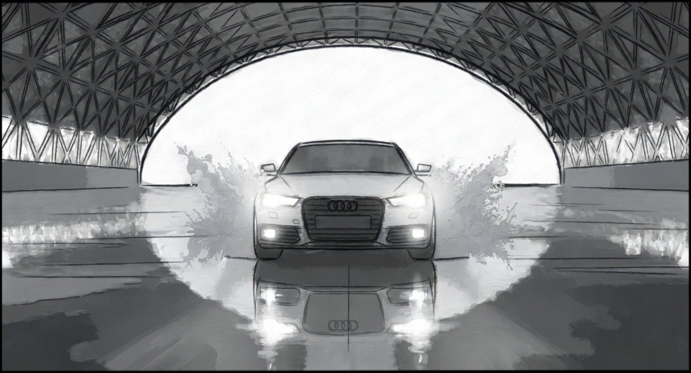 Automotive - Stunt Driving - storyboard frame 3 by Dakota Warren